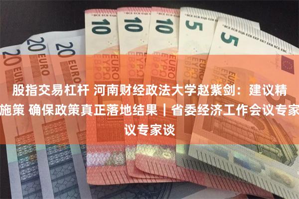 股指交易杠杆 河南财经政法大学赵紫剑：建议精准施策 确保政策真正落地结果｜省委经济工作会议专家谈