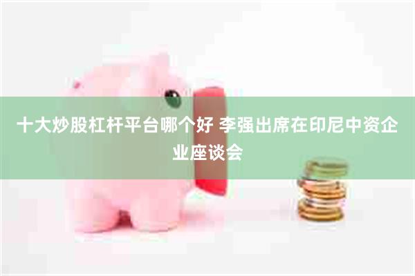 十大炒股杠杆平台哪个好 李强出席在印尼中资企业座谈会