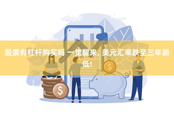股票有杠杆购买吗 一觉醒来, 美元汇率跌至三年新低!