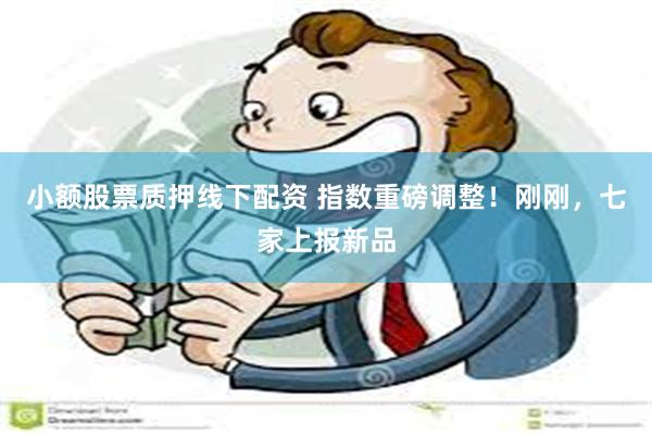小额股票质押线下配资 指数重磅调整！刚刚，七家上报新品