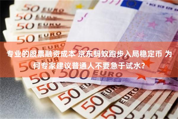 专业的股票融资成本 京东蚂蚁跑步入局稳定币 为何专家建议普通