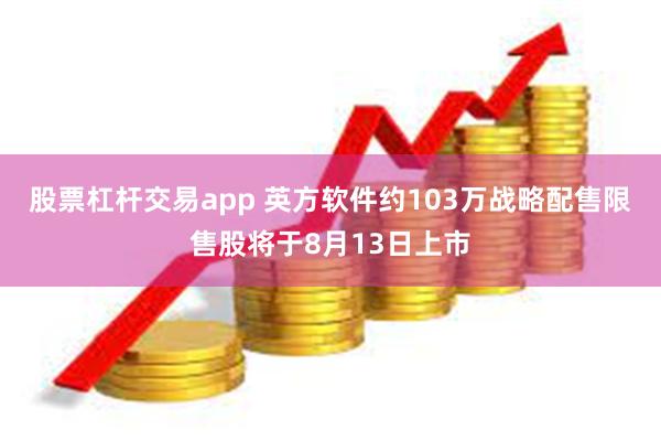 股票杠杆交易app 英方软件约103万战略配售限售股将于8月