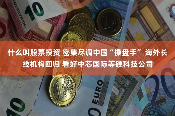 什么叫股票投资 密集尽调中国“操盘手” 海外长线机构回归 看